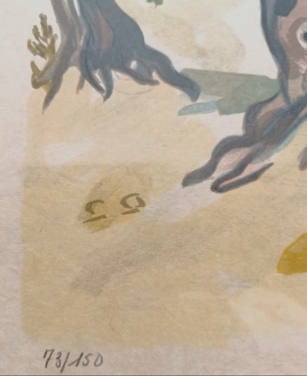 Yves Brayer Provençal Landscape Lithograph-photo-4