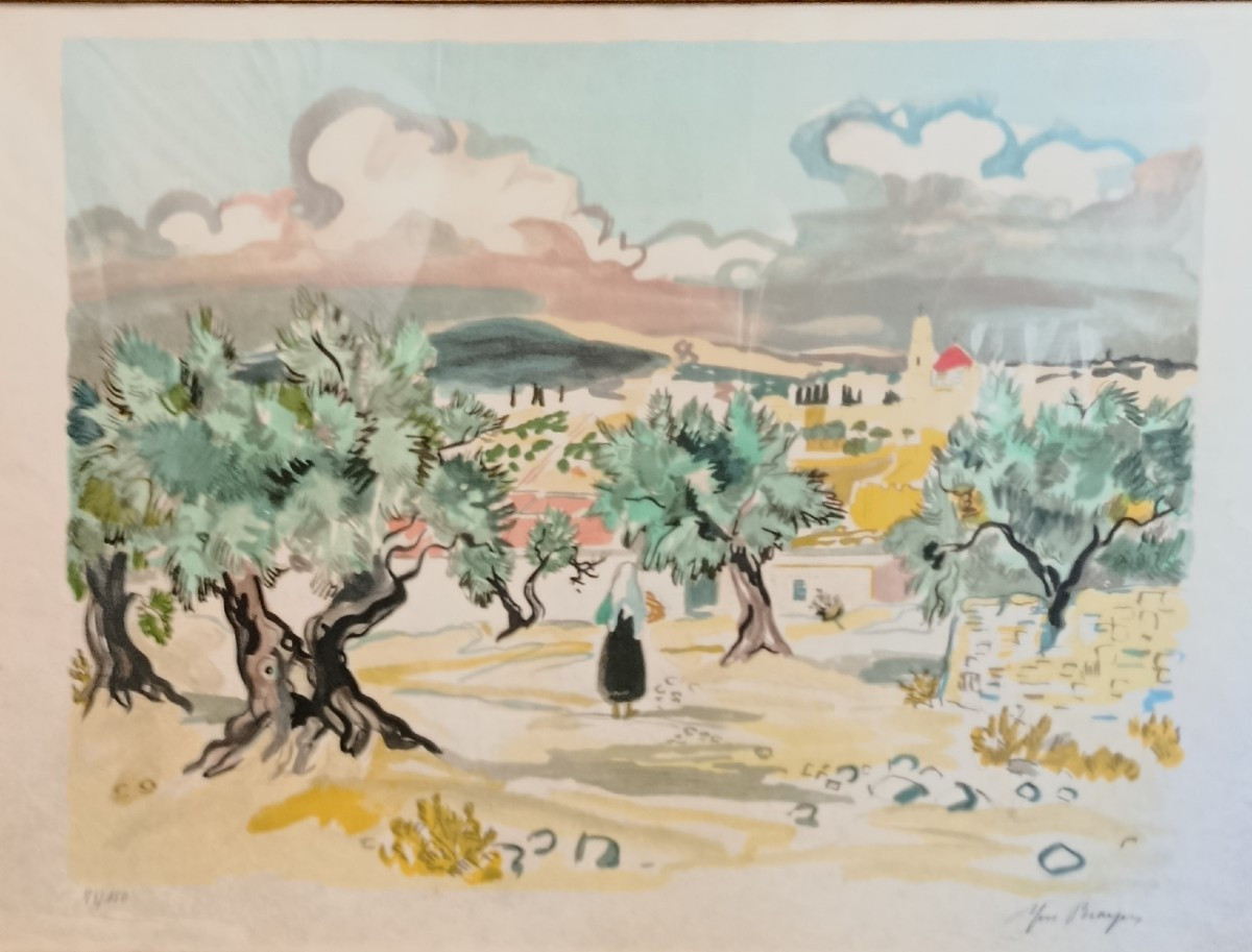 Yves Brayer Provençal Landscape Lithograph
