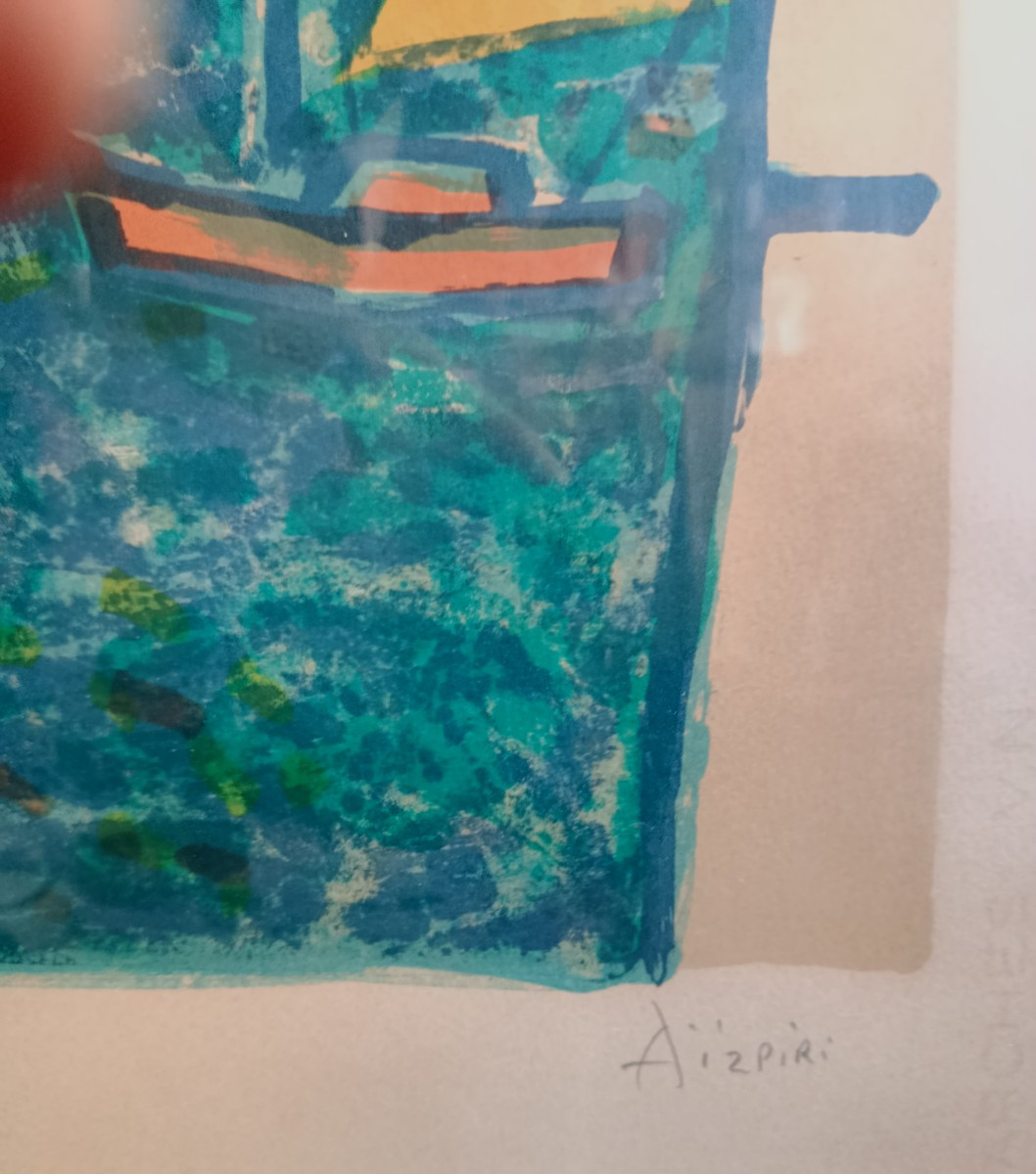 Paul Aïzpiri  Port Of Cannes Lithograh-photo-3