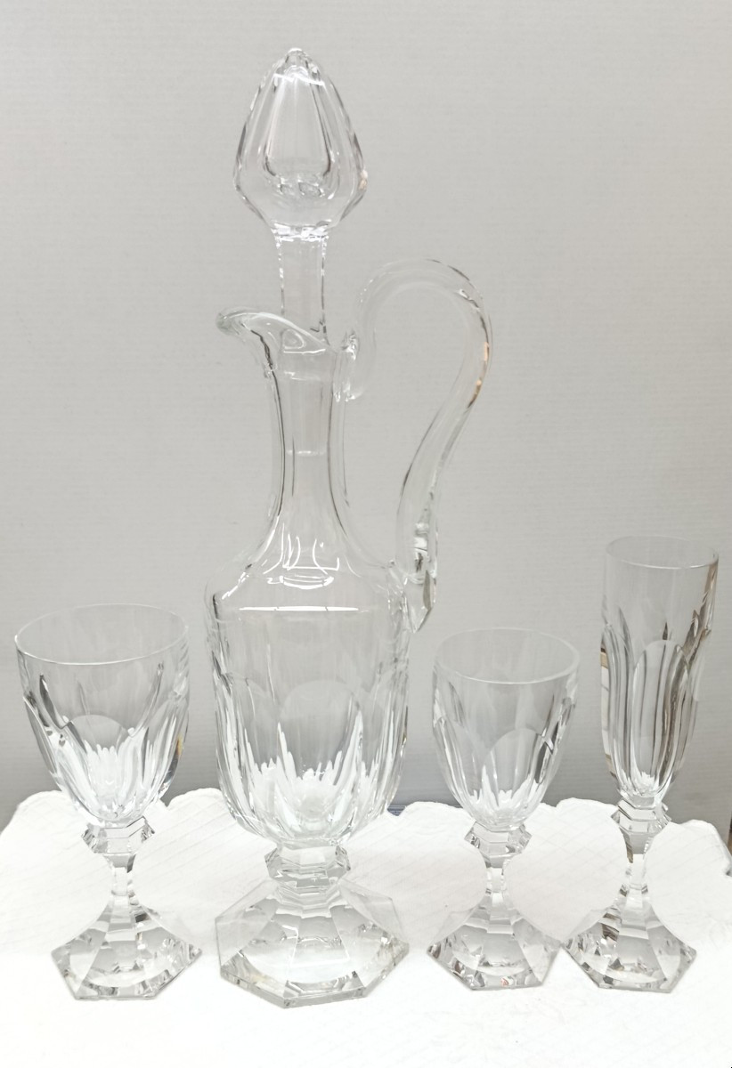 Service de verres en cristal de St Louis modèle Chambord  39 pièces 