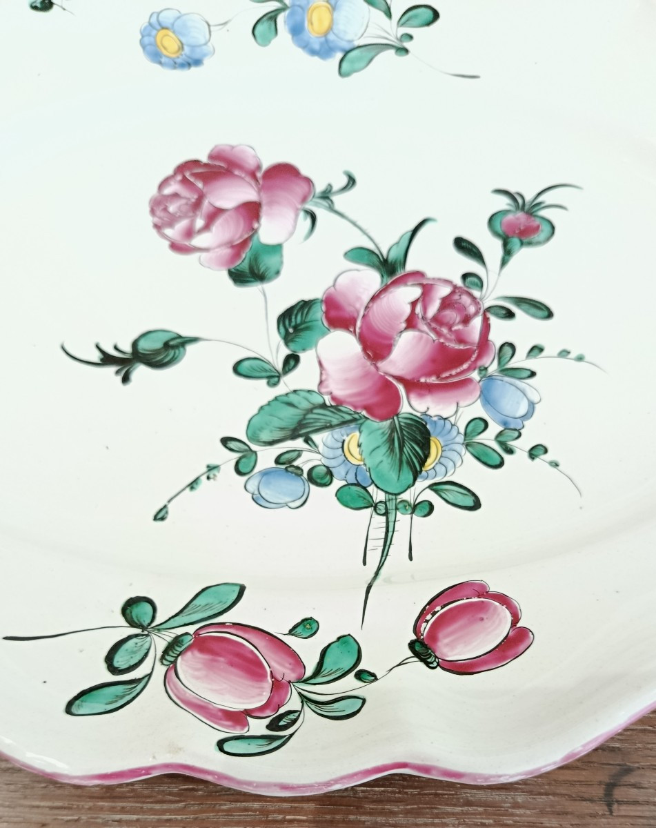 Plat en Faience du midi  XVIII ème -photo-3