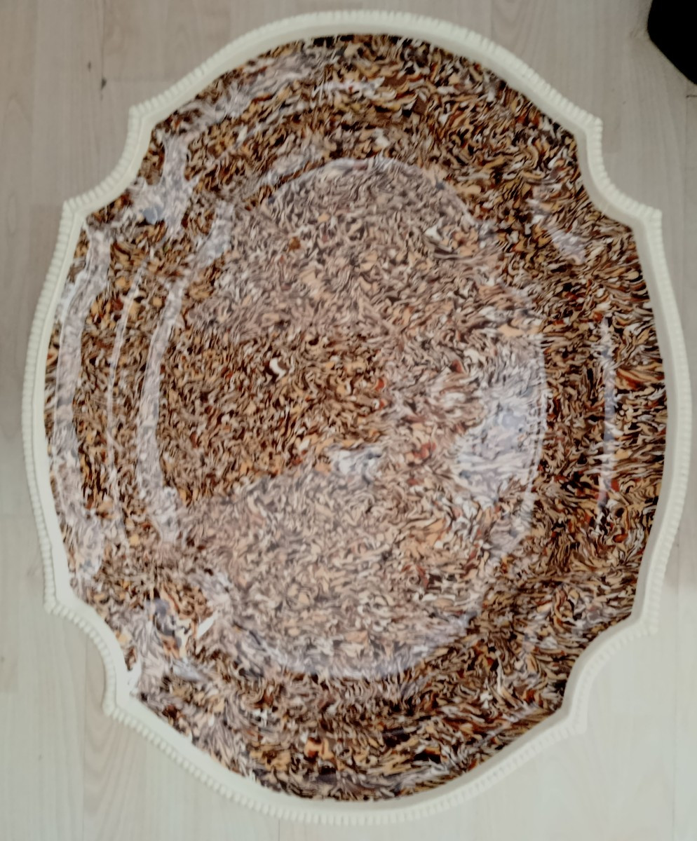 Plat en faience japé d 'Apt-photo-3