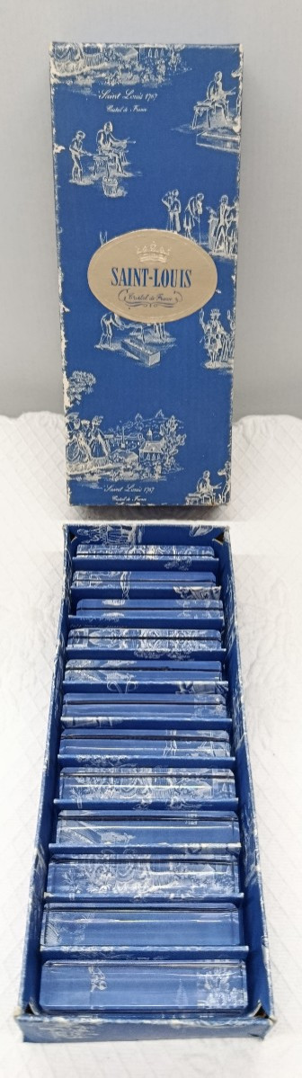 Saint Louis 12 porte - couteaux en cristal