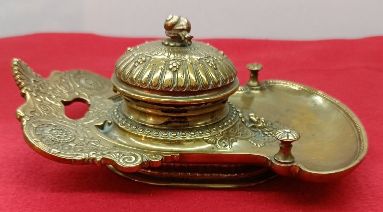Napoleon III Gilt Bronze Inkwell-photo-3