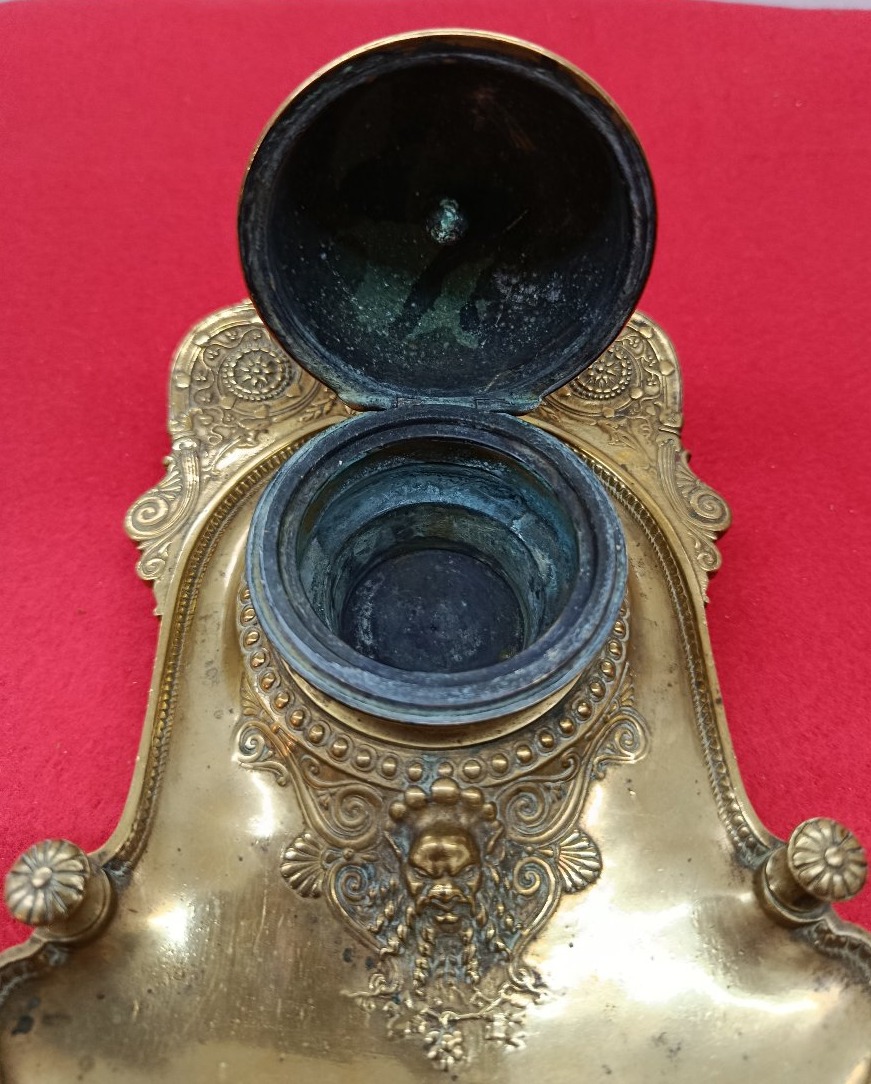 Napoleon III Gilt Bronze Inkwell-photo-2