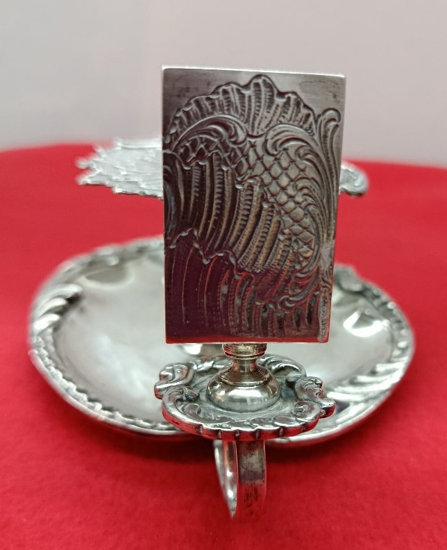 19th Century Silver Hand Candlestick In The Louis XV Style-photo-3