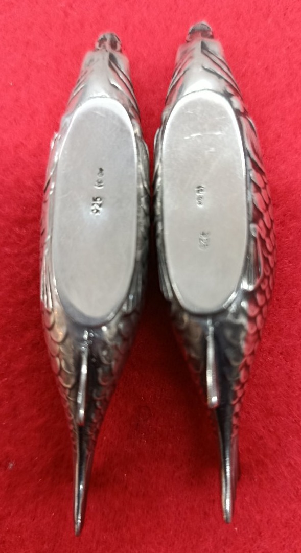 2 Silver Fish Pick Holders Germany XIX-photo-4
