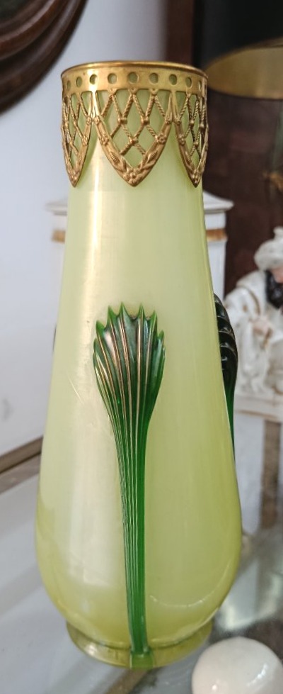 Vase en verre Wilhem Kralik Sohn début XX-photo-2