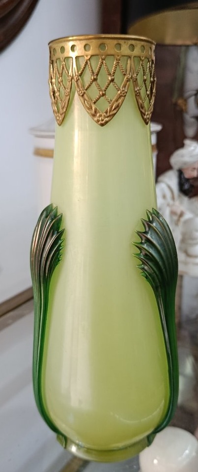 Vase en verre Wilhem Kralik Sohn début XX