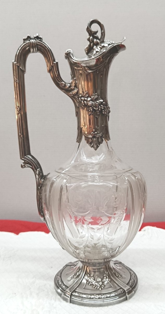 Aiguillère en Cristal taillé et Argent louis Coignet XIX-photo-2
