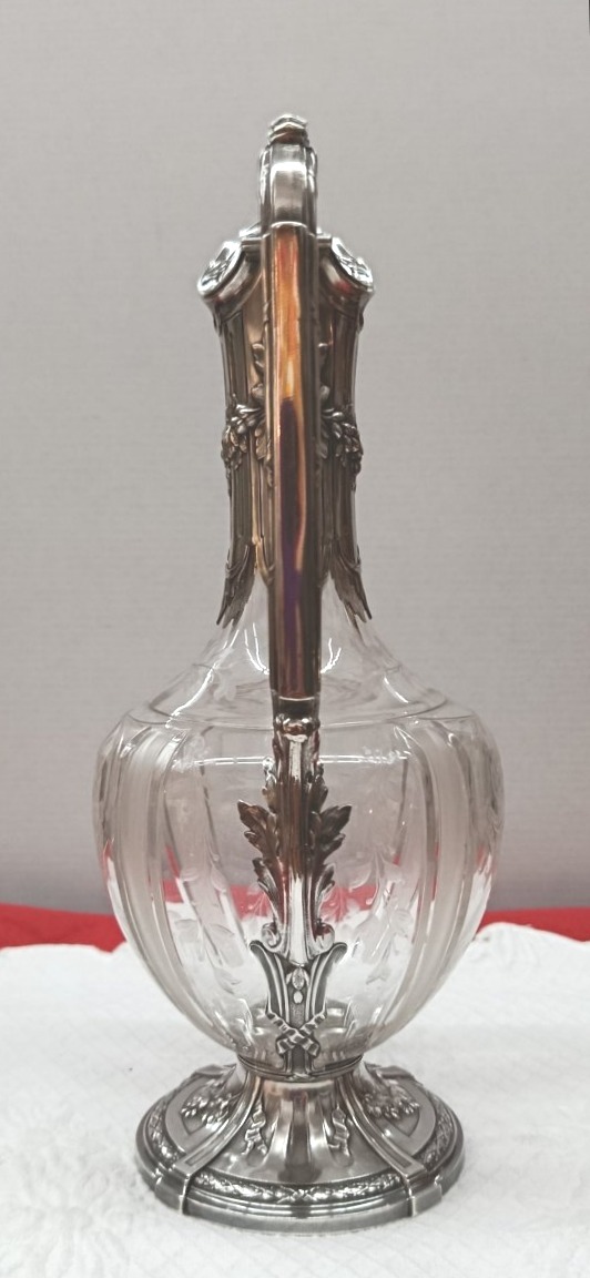 Aiguillère en Cristal taillé et Argent louis Coignet XIX-photo-3