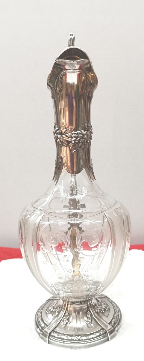Aiguillère en Cristal taillé et Argent louis Coignet XIX-photo-4