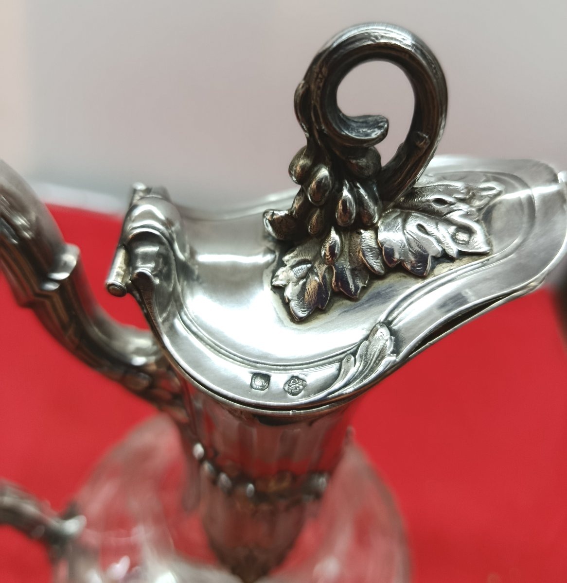 Aiguillère en Cristal taillé et Argent louis Coignet XIX-photo-4