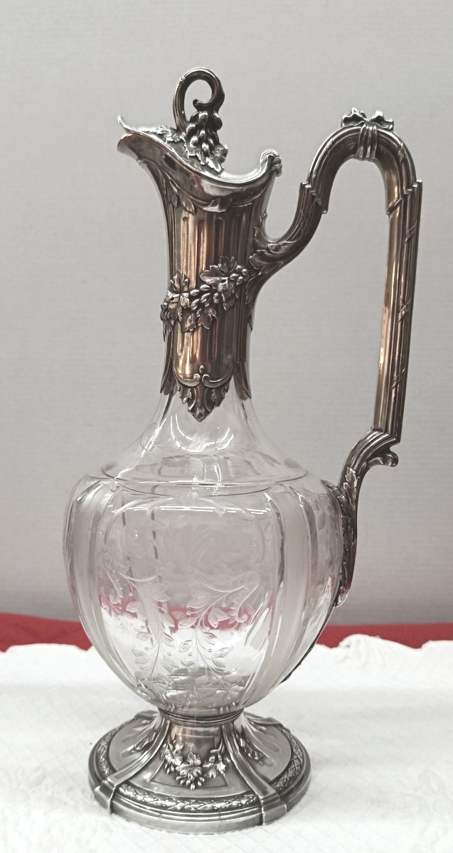 Aiguillère en Cristal taillé et Argent louis Coignet XIX