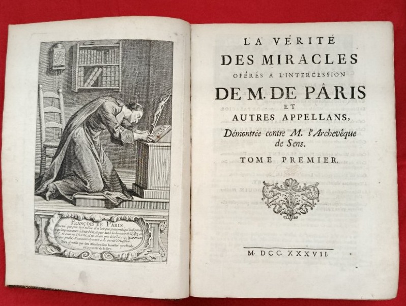 2 tomes La Vérité des Miracles M.de Paris / Carré de Montgeron 1737 -photo-1