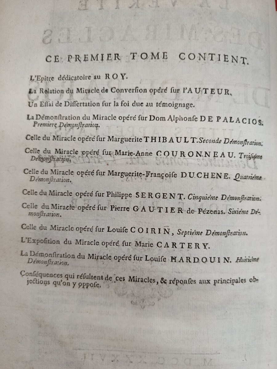 2 tomes La Vérité des Miracles M.de Paris / Carré de Montgeron 1737 -photo-2