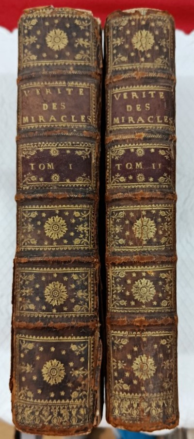 2 tomes La Vérité des Miracles M.de Paris / Carré de Montgeron 1737 