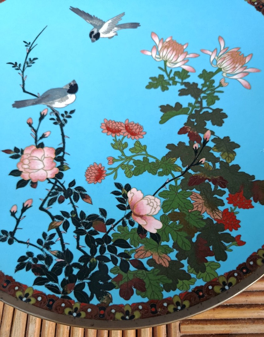 19th-century Japanese Cloisonné Dish-photo-2