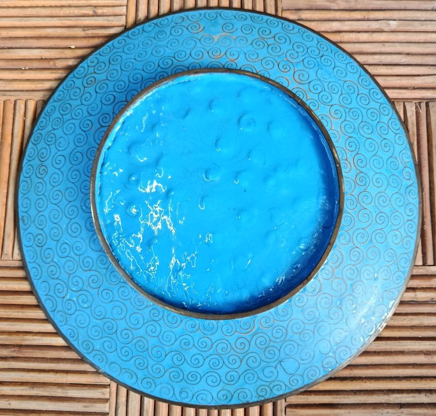19th-century Japanese Cloisonné Dish-photo-2