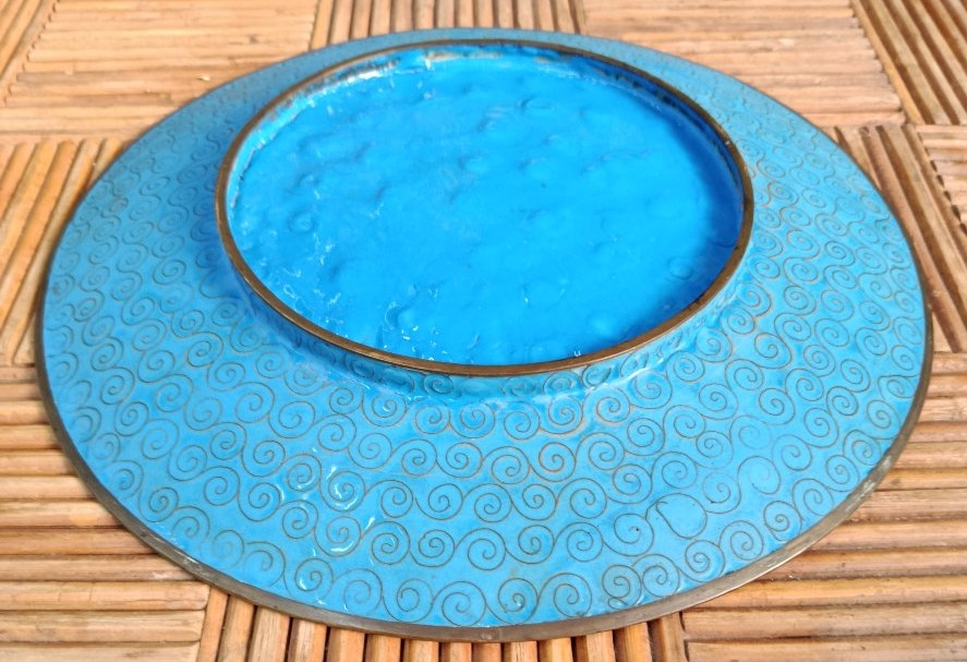 19th-century Japanese Cloisonné Dish-photo-3