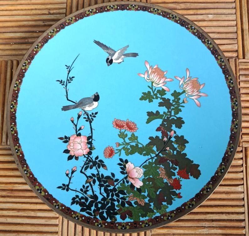 19th-century Japanese Cloisonné Dish