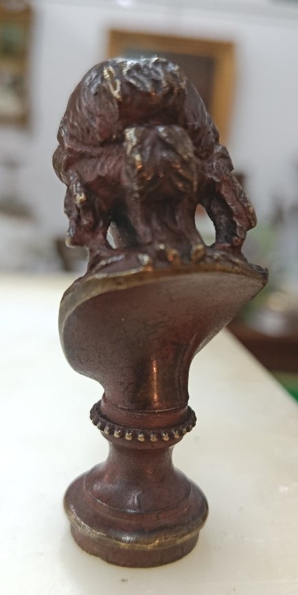 Bronze Seal Of Ariane 19th Century-photo-2