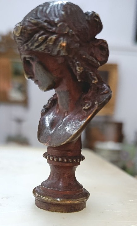 Bronze Seal Of Ariane 19th Century