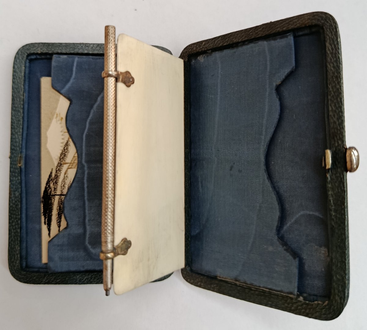Carnet de Bal  cuir et argent XIX-photo-4