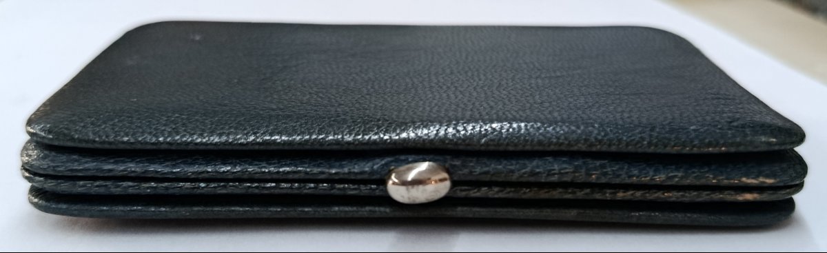 Carnet de Bal  cuir et argent XIX-photo-2