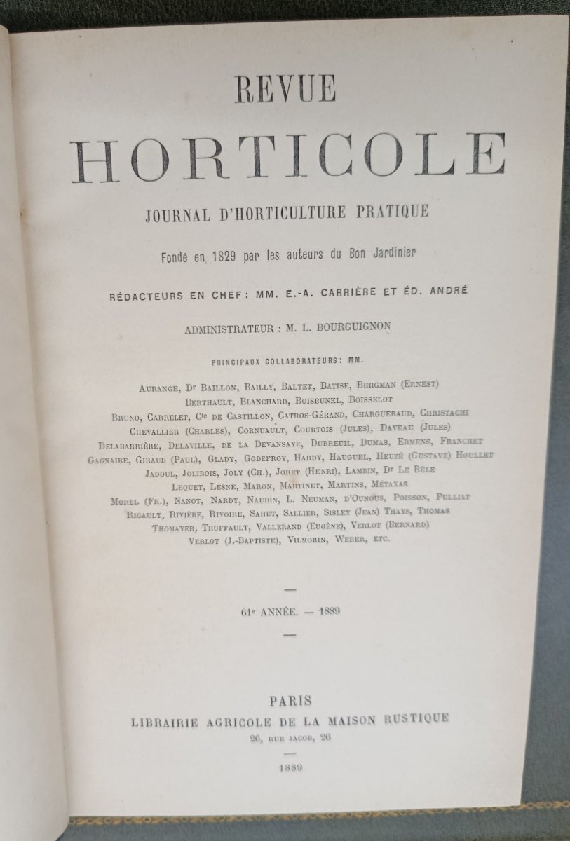 La Revue Horticole de 1889 à 1906 soit 18 livres à 120 euros pièce-photo-4