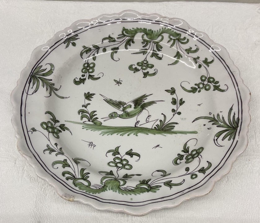 18th-century Moustiers Earthenware Plate