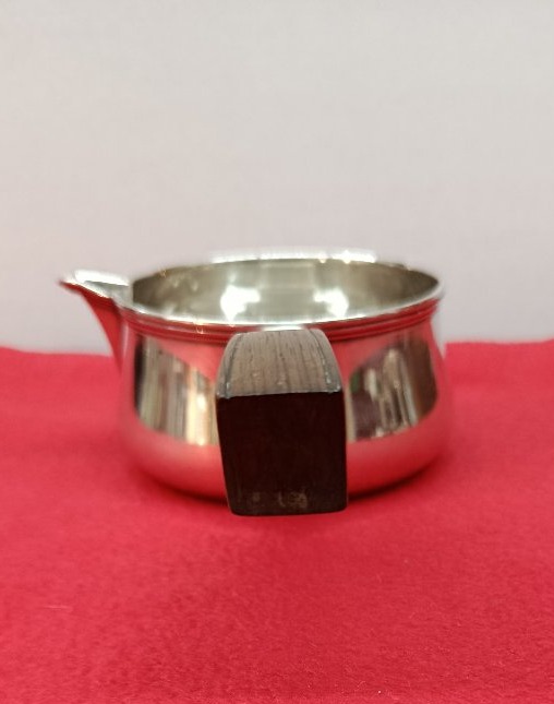 Petite casserole en argent et palissandre Orfèvre Laborde Isidore début XX-photo-3