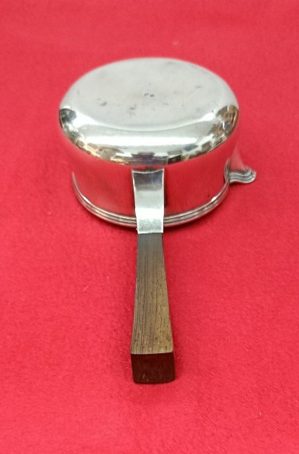 Petite casserole en argent et palissandre Orfèvre Laborde Isidore début XX-photo-3
