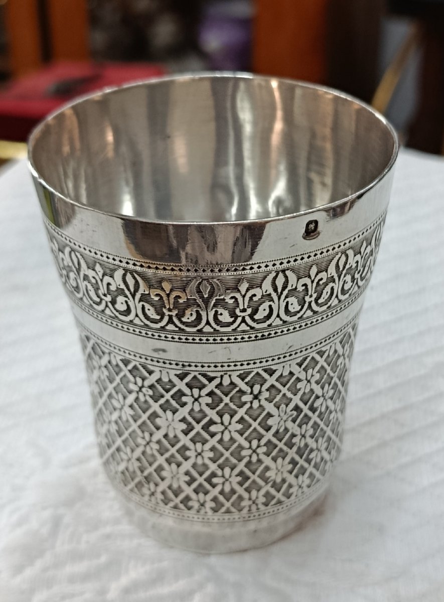 Timbale en argent Minerve XIX-photo-4