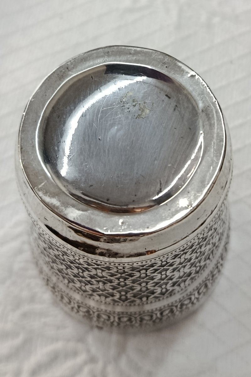 Timbale en argent Minerve XIX-photo-1