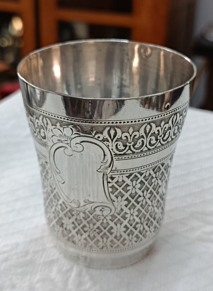 Timbale en argent Minerve XIX