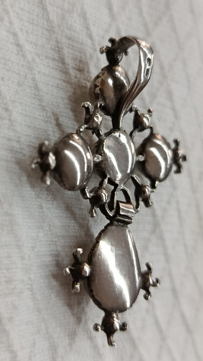 Silver Cross Of Saint Lo, Normandy, 19th Century-photo-3