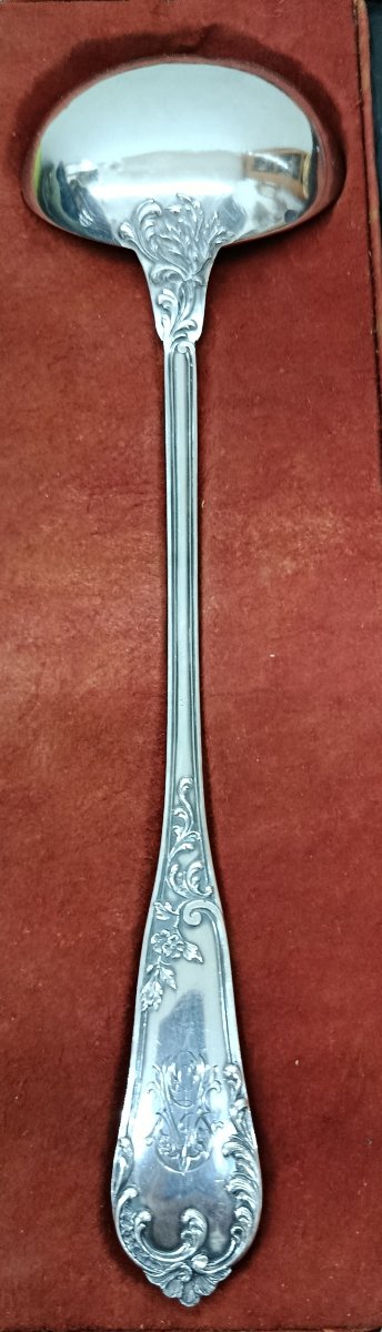Silver Ladle, Minerve Hallmark, Silversmith Victor Boivin-photo-2