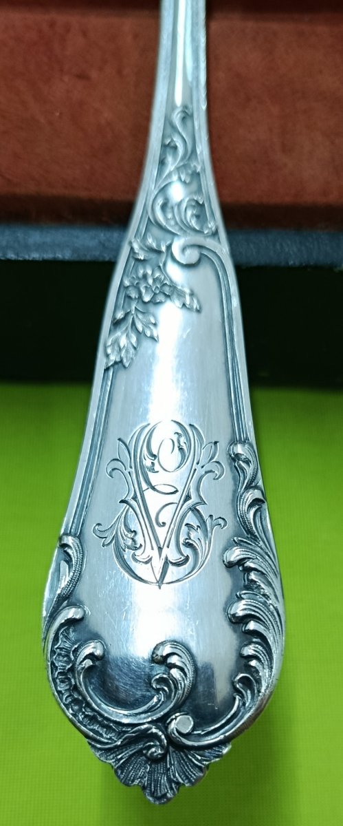 Silver Ladle, Minerve Hallmark, Silversmith Victor Boivin-photo-3