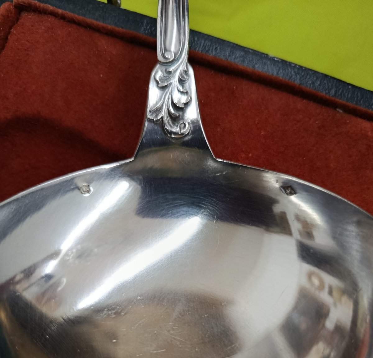 Silver Ladle, Minerve Hallmark, Silversmith Victor Boivin-photo-4