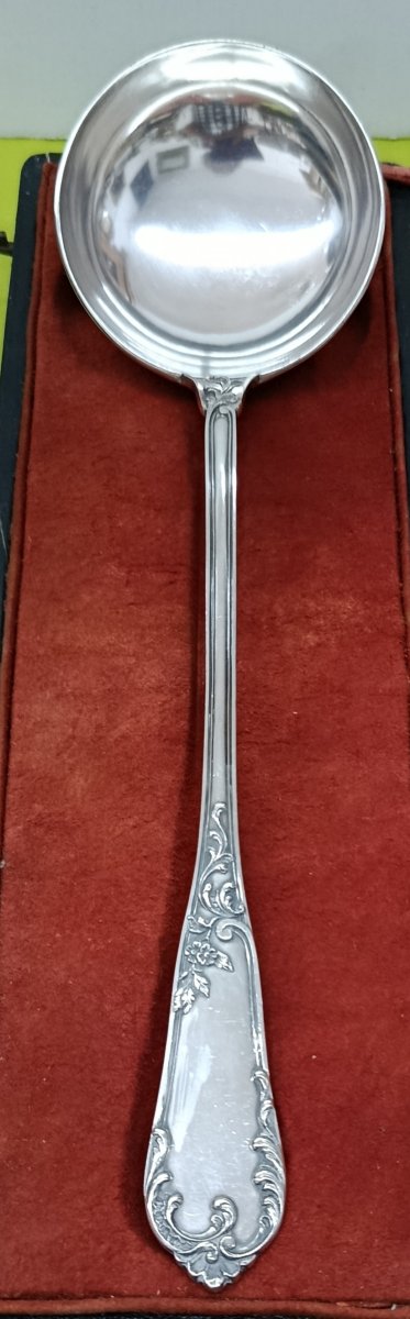 Silver Ladle, Minerve Hallmark, Silversmith Victor Boivin