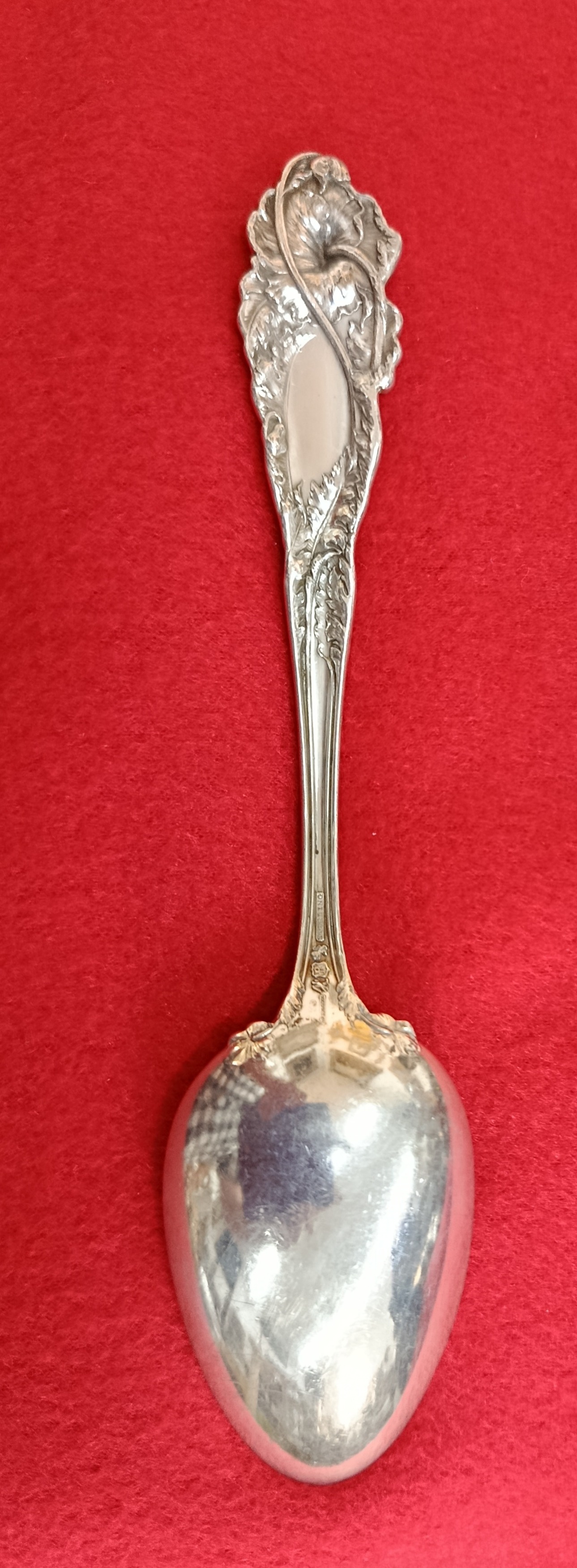 " Love Disarmed " Spoon Reed & Barton ,1905 Sterling Silver-photo-3