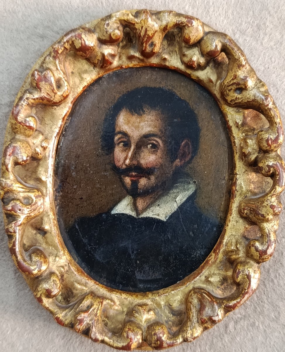 18th-century Miniature Portrait Of A Man On Copper