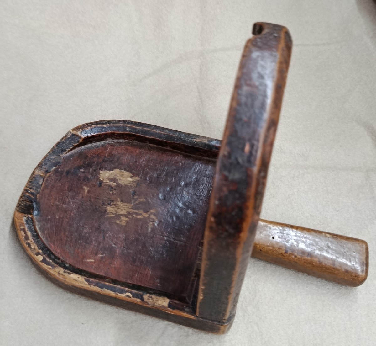 Quêteuse à offrandes en bois Espagne XVII ème -photo-4