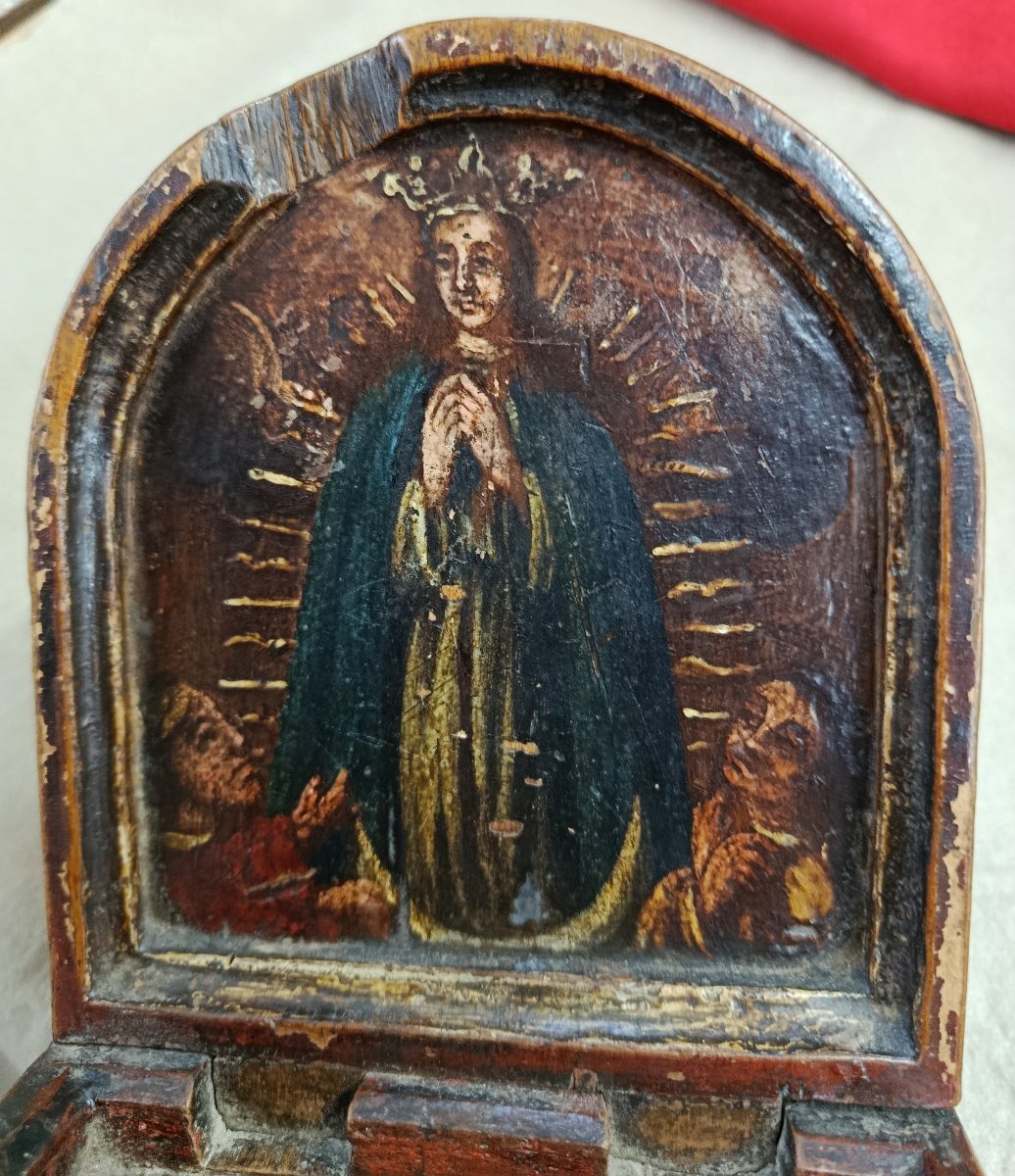 Quêteuse à offrandes en bois Espagne XVII ème 