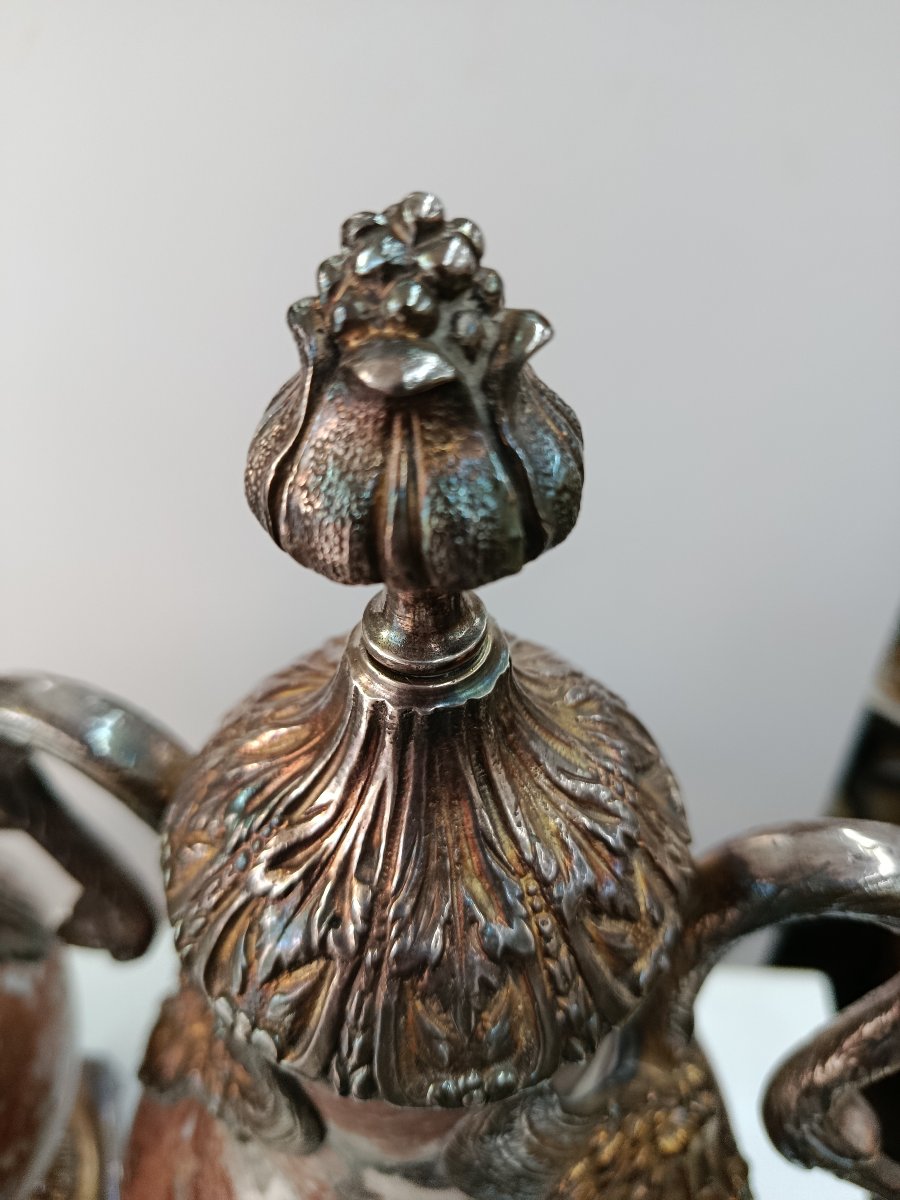 Pair Of 19th-century Marble And Bronze Cassolettes-photo-2
