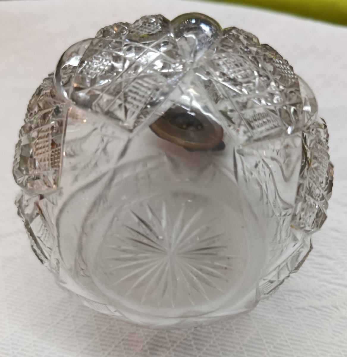 Crystal And Silver Bottle, Great Britain, Chester, 19th Century-photo-6