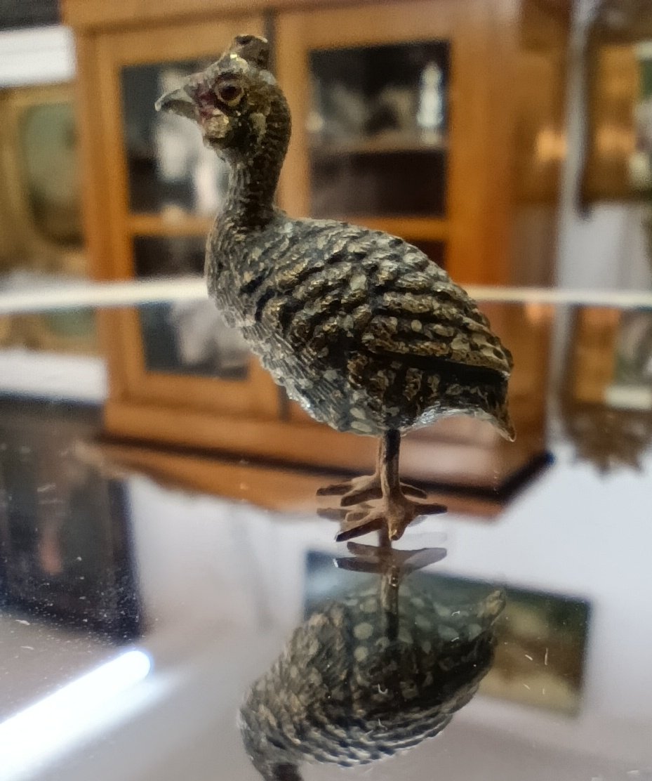 5 Miniature Bronze Birds From 19th-century Vienna-photo-3