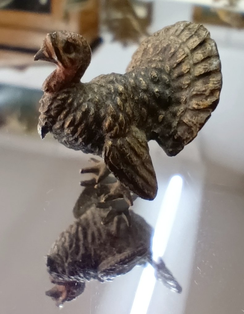 5 Miniature Bronze Birds From 19th-century Vienna-photo-2