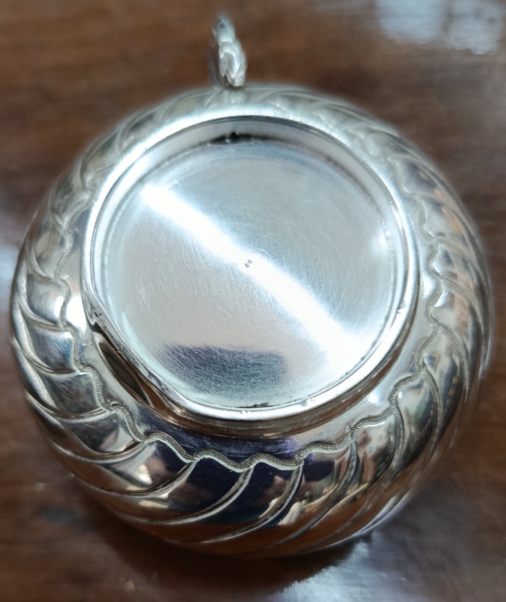 Petite tasse et sa sous-tasse en Argent XIX-photo-1